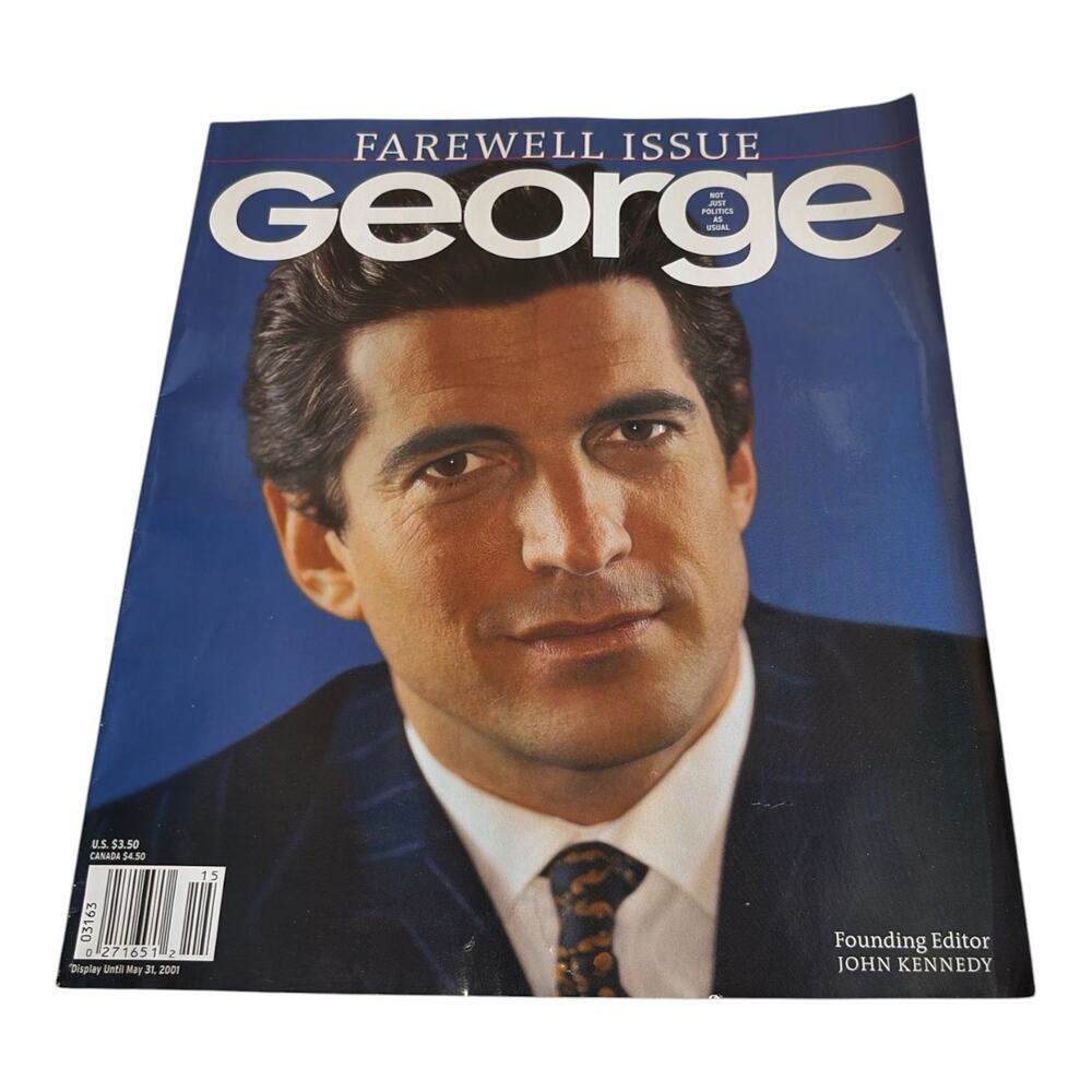 George Magazine May 2001 Farewell Final Issue JFK Jr John Kennedy Vol 6 No 1